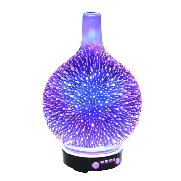 NNEDSZ Aroma Diffuser 3D LED Light Oil Firework Air Humidifier 100ml