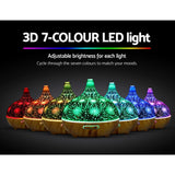 NNEDSZ Aroma Aromatherapy Diffuser 3D LED Night Light Firework Air Humidifier Purifier 400ml Remote Control