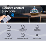 NNEDSZ Aroma Aromatherapy Diffuser 3D LED Night Light Firework Air Humidifier Purifier 400ml Remote Control