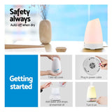 NNEDSZ 120ml 4 in 1 Aroma Diffuser - White