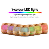 NNEDSZ Aroma Essential Oils Air Humidifier LED Light 400ml