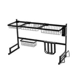 NNEDSZ 85cm Stainless Steel Kitchen Shelf Organizer Dish Drying Rack Over Sink