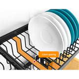 NNEDSZ 85cm Stainless Steel Kitchen Shelf Organizer Dish Drying Rack Over Sink