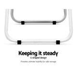 NNEDSZ Closet Storage Rack Clothes Hanger Shelf Garment Rail Stand Wardrobe Organiser White