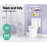 NNEDSZ 3 Tier Bathroom Storage Rack Over Toilet Steel Towel Racking Shelf Organiser