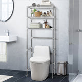 NNEDSZ 3 Tier Bathroom Storage Rack Over Toilet Steel Towel Racking Shelf Organiser