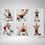 NNEDPE Powertrain 20kg Home Gym Adjustable Dumbbell and Barbell Weights Set - Gold