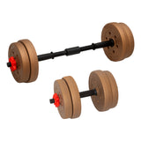 NNEDPE Powertrain 20kg Home Gym Adjustable Dumbbell and Barbell Weights Set - Gold