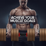 NNEDPE Powertrain Adjustable 32kg Home Gym Dumbbell Barbell Weights Gold