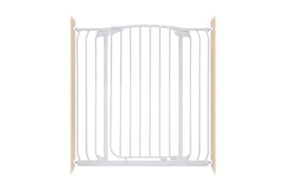 NNEKG Dreambaby Chelsea Xtra Tall & Xtra Wide Hallway Auto Close Security Gate White