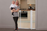 NNEKG Dreambaby Chelsea Xtra Tall & Xtra Wide Hallway Auto Close Security Gate White