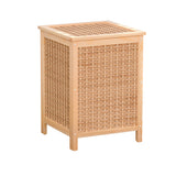 NNEDSZ Laundry Hamper Bathroom Storage Cabinet Wooden Organiser Bag Clothes