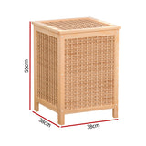 NNEDSZ Laundry Hamper Bathroom Storage Cabinet Wooden Organiser Bag Clothes