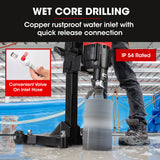 NNEMB 3200W 280mm Concrete Core Drill with Wheeled Stand Rig