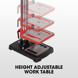 NNEMB DP15 600W 10 Pedestal Bench Drill Press-12 Speeds-16mm Chuck (DP15 II)