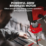 NNEMB DP15 600W 10 Pedestal Bench Drill Press-12 Speeds-16mm Chuck (DP15 II)