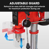NNEMB 600W 12 Pedestal Bench Drill Press-12 Speeds-16mm Chuck (DP17)