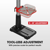 NNEMB 600W 12 Pedestal Floor Drill Press-16 Speeds-16mm Chuck (DP19)