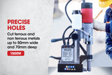 NNEMB 1500W Magnetic Annular Cutter Drill Press-Automatic Lubrication