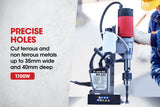 NNEMB 1100W 2in1 Magnetic Annular Cutter and Drill Press-Automatic Lubrication