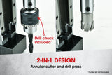 NNEMB 1100W 2in1 Magnetic Annular Cutter and Drill Press-Automatic Lubrication