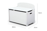 NNEMB Toy Chest Wooden Box Kids Furniture-White