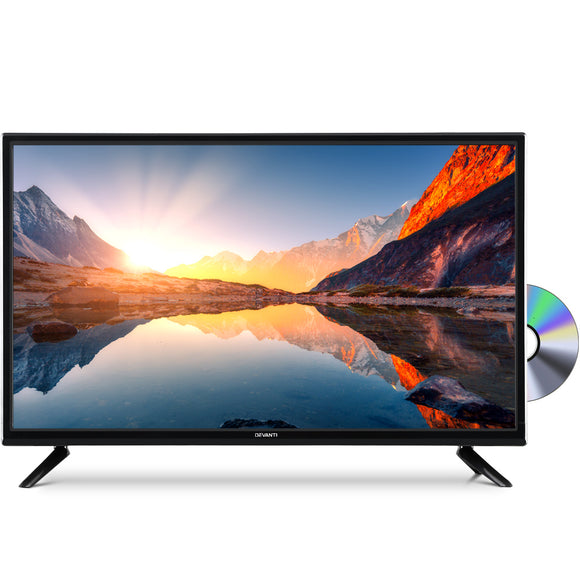 NNEDSZ 24 Inch TV Combo Built-In DVD Player DC 12V Caravan Boat USB