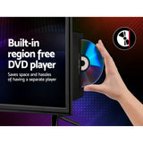 NNEDSZ 24 Inch TV Combo Built-In DVD Player DC 12V Caravan Boat USB