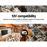 NNEDSZ 24 Inch TV Combo Built-In DVD Player DC 12V Caravan Boat USB