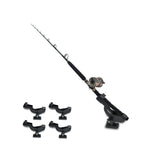 NNEDPE 4 X Fishing Rod Holder Adjustable Side Tackle Mount Rack