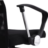 NNEDPE High Back Mesh Chair Pu Leather Tilt Black