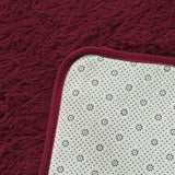 NNEDPE New Designer Shag Shaggy Floor Confetti Rug Burgundy 200x230cm