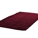 NNEDPE New Designer Shag Shaggy Floor Confetti Rug Burgundy 200x230cm