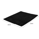 NNEDPE New Designer Shaggy Floor Confetti Rug Black 200x230cm