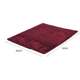 NNEDPE New Designer Shaggy Floor Confetti Rug Burgundy 120x160cm