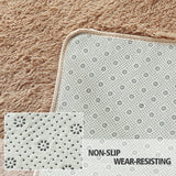 NNEDPE New Designer Shaggy Floor Confetti Rug Purple 120x160cm