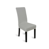 NNEDPE 4pcs Stretch Elastic Dining Room Washable Chair Cover Grey