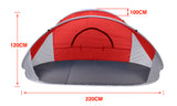 NNEDPE Pop Up Red Camping Tent Beach Portable Hiking Sun Shade Shelter