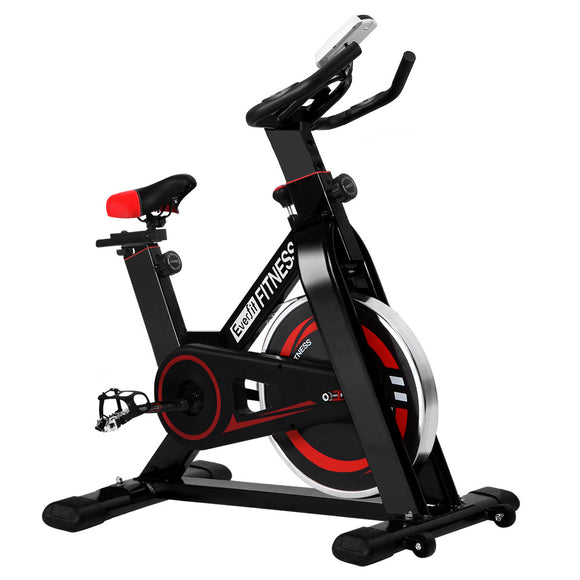 NNEDSZ Spin Exercise Bike Cycling Fitness Commercial Home Workout Gym Black