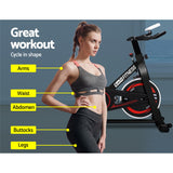 NNEDSZ Spin Exercise Bike Cycling Fitness Commercial Home Workout Gym Black