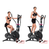 NNEDSZ 6in1 Elliptical Cross Trainer Exercise Bike Bicycle Home Gym Fitness Machine Running Walking