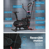 NNEDSZ 6in1 Elliptical Cross Trainer Exercise Bike Bicycle Home Gym Fitness Machine Running Walking