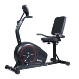 NNEDSZ Magnetic Recumbent Exercise Bike Fitness Trainer Home Gym Equipment Black