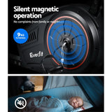 NNEDSZ Magnetic Recumbent Exercise Bike Fitness Trainer Home Gym Equipment Black