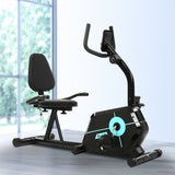 NNEDSZ Magnetic Recumbent Exercise Bike Fitness Cycle Trainer Gym Equipment