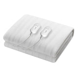 NNEDSZ Heated Electric Blanket Washable Fully Fitted Polyester Underlay Pad Double