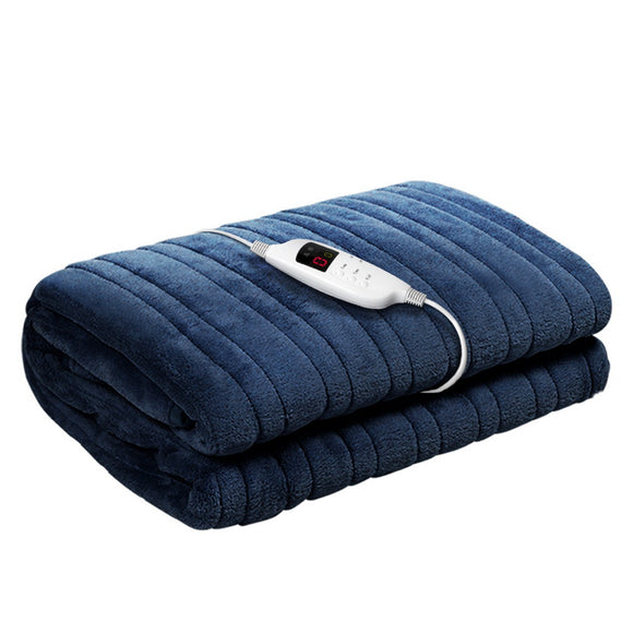 NNEDSZ Bedding Electric Throw Blanket - Navy