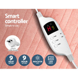 NNEDSZ  Bedding Heated Electric Throw Rug Fleece Sunggle Blanket Washable Pink