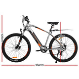 NNEDSZ 27.5 Electric Bike eBike e-Bike City Mountain Bicycle eMTB Grey