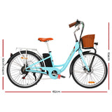 NNEDSZ 26 inch Electric Bike City Bicycle eBike e-Bike Urban Blue